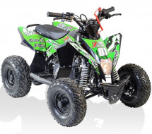 Quad enfant 90cc 4 temps Spider blanc et vert 6 pouces