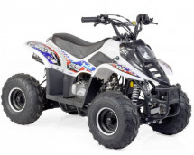 Quad essence 110cc 4 temps blanc et bleu Badou 6 pouces