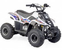 Quad essence 110cc 4 temps blanc et bleu Badou eco 6 pouces