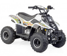 Quad essence 110cc 4 temps blanc et orange Badou 6 pouces