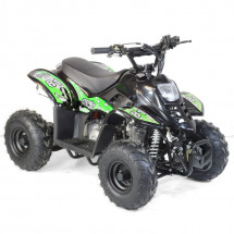 Quad essence 110cc 4 temps noir et vert Badou eco 6 pouces