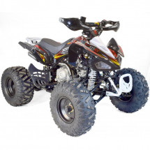 Quad essence 125cc semi automatique 4 temps noir et jaune Racing 8 pouces