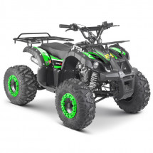 Quad essence 125cc semi automatique 4 temps noir et vert Brakou 8 pouces