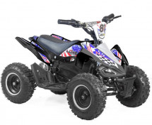 Quad essence 50cc e-start bleu et rouge Crossing 6 pouces