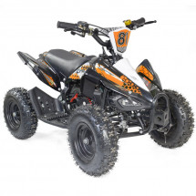 Quad essence 50cc e-start noir et orange Crossing 6 pouces