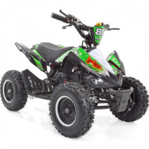 Quad essence 50cc e-start noir et vert Crossing 6 pouces