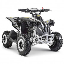 Quad essence enfant 50cc e-start noir et blanc Spring 6 pouces