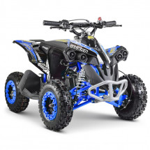 Quad essence enfant 50cc e-start noir et bleu Spring 6 pouces