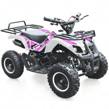 Quad thermique enfant 50cc blanc et rose Rando 6 pouces