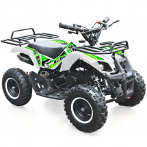 Quad thermique enfant 50cc blanc et vert Rando 6 pouces