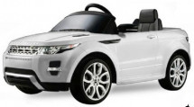 Voiture enfant électrique Land Rover Evoque blanche