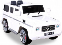 Voiture enfant électrique Mercedes G55 blanche